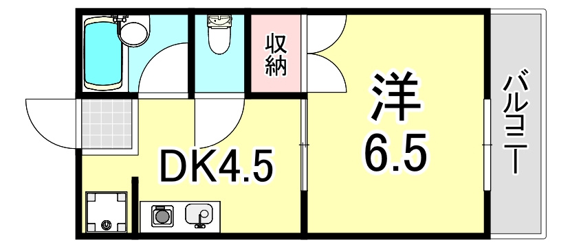 木村ハイツの間取り