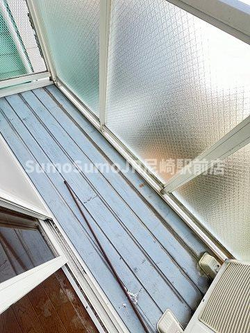 木村ハイツのバルコニー|広々としたバルコニーです