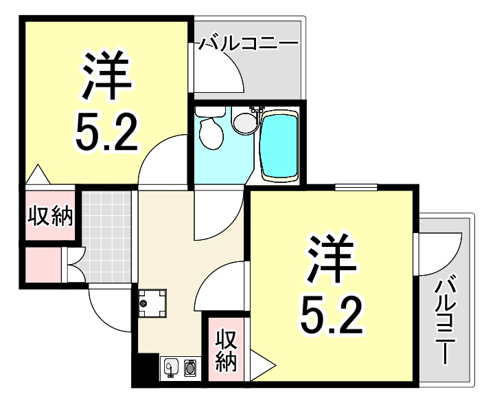 ＪＰ尼崎立花レジデンスの間取り