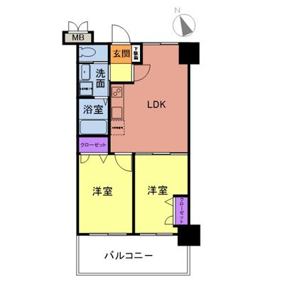 プレスタイル博多EASTの間取り