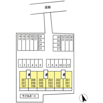 【区画図】 | サニーフラット新八代 | 【サニーフラット新八代】