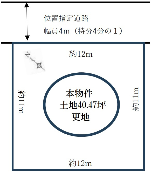 加古川市尾上町池田　　山陽電鉄「尾上の松駅」徒歩15分の土地図