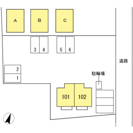 ローズコート Ｃ棟の区画図