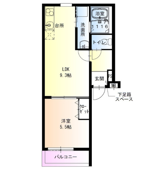 【間取り】 | フジパレス堺諏訪森Ⅲ番館