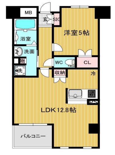 リアライズ呉服町の間取り