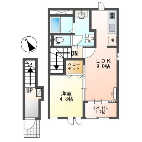 ハウゼ21Ⅱの間取り