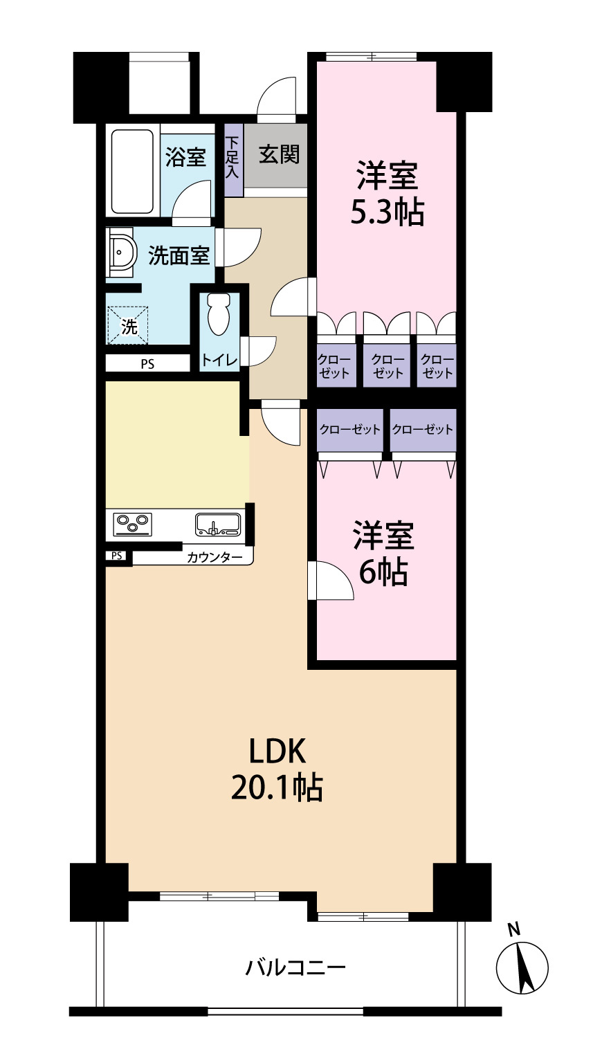 【間取り】の画像