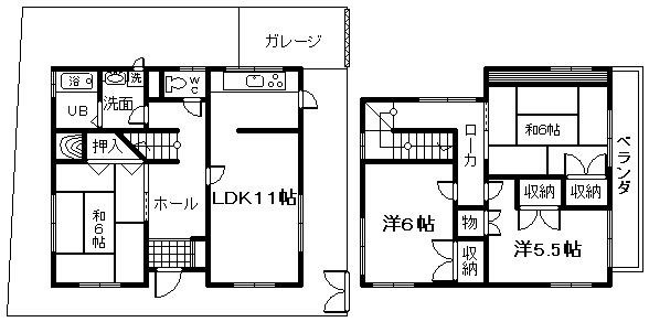 【間取り】 | 山の手台戸建Ｃ