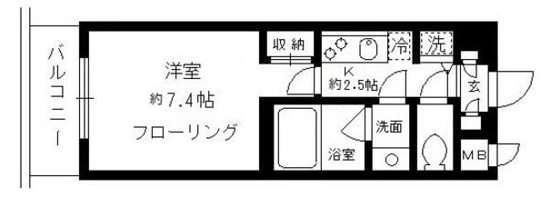 ラ・グランドゥール白金の間取り|間取りです。