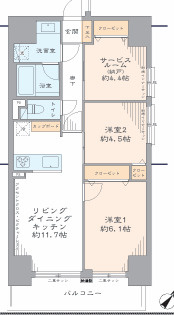 シャンノール金町の間取り