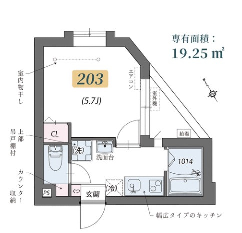 【間取り】 | クリスタルコート新江古田
