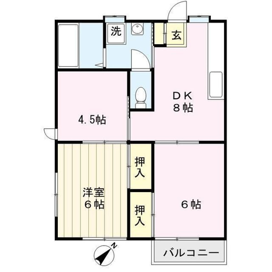 【間取り】 | 大木ハイツB