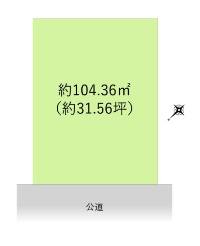 新座市畑中１丁目の売地の土地図|約31坪の整形地！
3駅3路線利用可能で通勤・通学に便利な立地です♪
資料請求やご見学などお気軽にお問い合わせください。