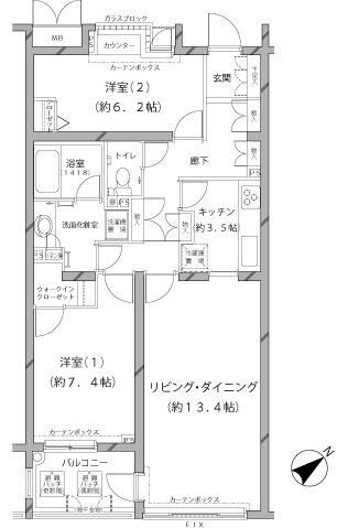 ＭＦＰＲコート代官山の間取り