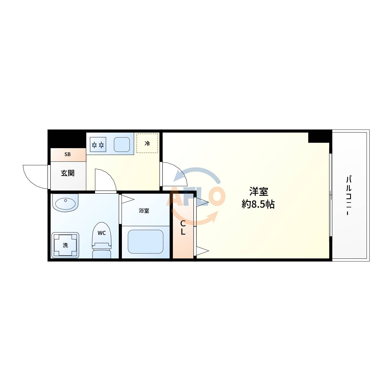 セレニテ江坂四番館の間取り|SERENiTE江坂四番館　間取り