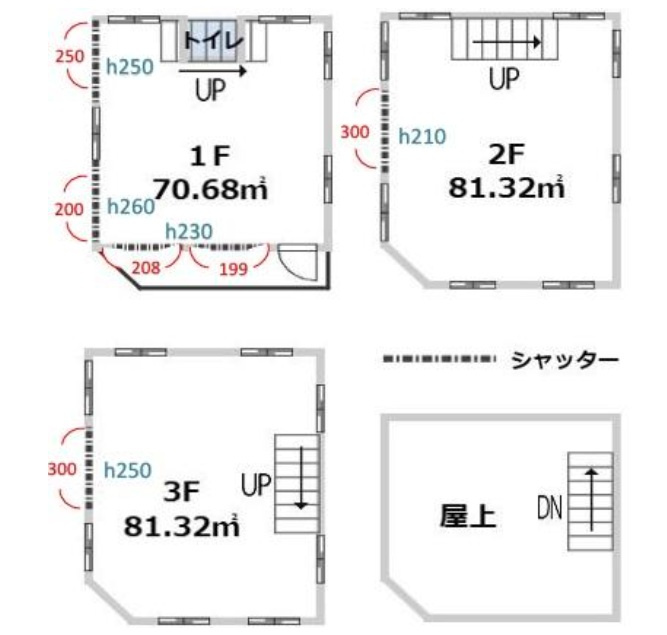 江戸川区鹿骨１丁目の倉庫の間取り