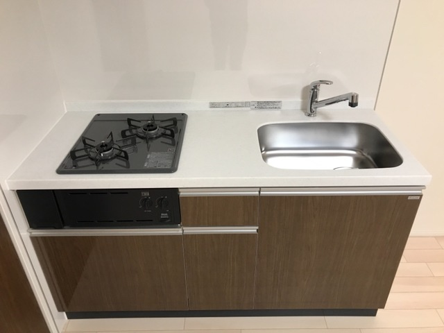 Ｃｉｅｌ ｂｌｅｕのキッチン|２口ガスコンロ