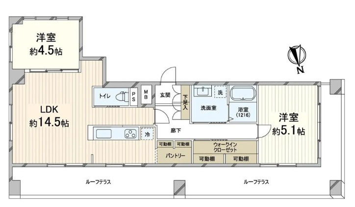 メゾンドール高麗橋の間取り