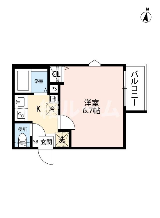 板橋区大谷口１丁目のアパートの間取り