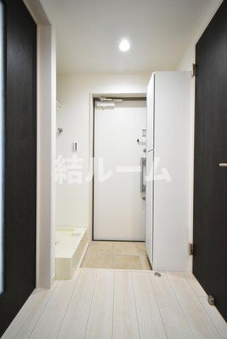 板橋区大谷口１丁目のアパートの玄関