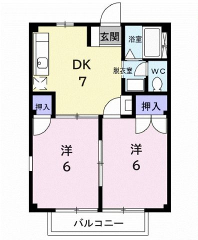 メープルファームⅠの間取り