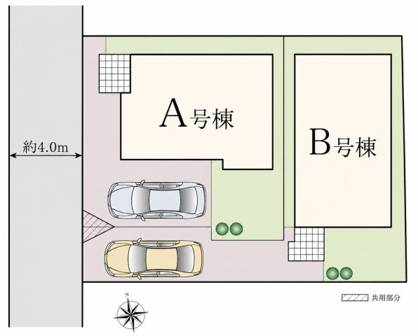 中央線 武蔵小金井駅 20分 新築戸建 小金井市前原町1丁目の区画図