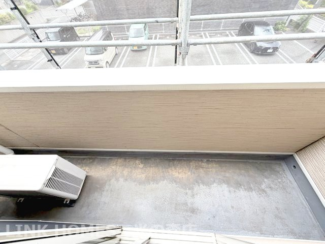 菊池郡大津町大字引水のアパートのバルコニー