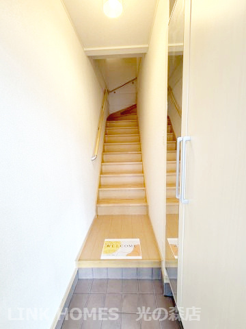 菊池郡大津町大字引水のアパートの玄関