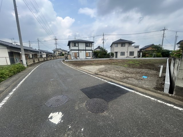 新築　高崎市阿久津町1期　１号棟の前面道路含む現地写真|現地写真　北西側接道幅員約5.9ｍ