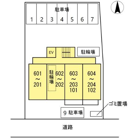 ＳＫＹ ＧＡＴＥ 主税町の区画図