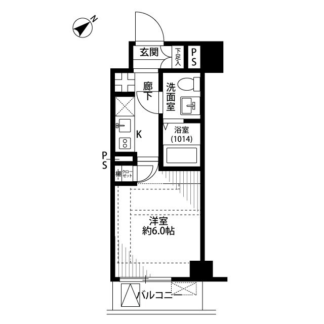 練馬区富士見台３丁目の賃貸マンションの間取り