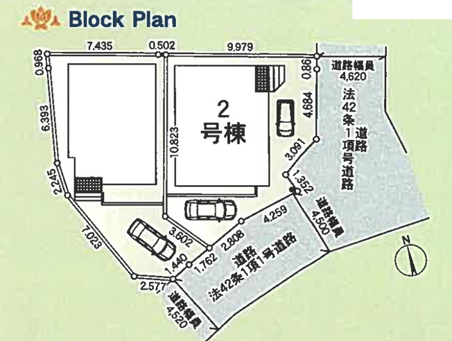 【区画図】 | 綾瀬市吉岡東１丁目 新築戸建て 全2棟【仲介手数料無料】 | 【仲介手数料無料でご紹介可能です】大樹不動産