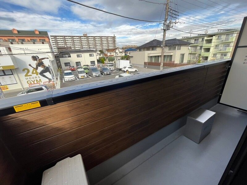 アリビオ新松戸のバルコニー