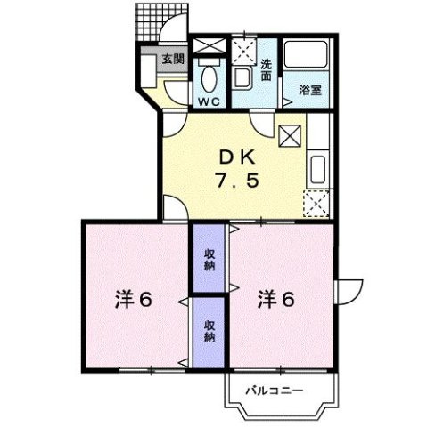 ＭｅｒｕＲｏｓｅ　Ⅰの間取り