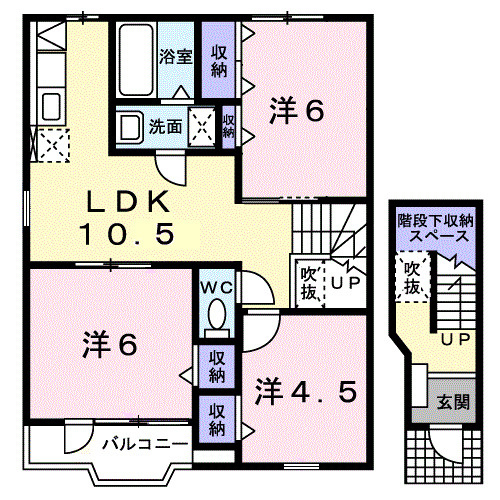 ソレアード　ロジュマンの間取り