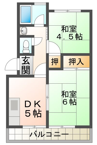 霞ヶ丘関西マンションの間取り
