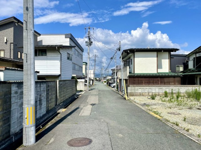 【前面道路含む現地写真】 | 【宅地分譲】　山形市城北町1丁目　全2区画