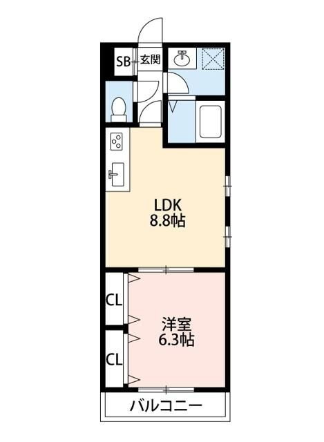 グレイスコート舞浜の間取り