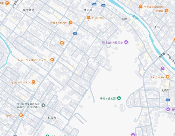 彦根市後三条町　第8期　新築一戸建ての地図
