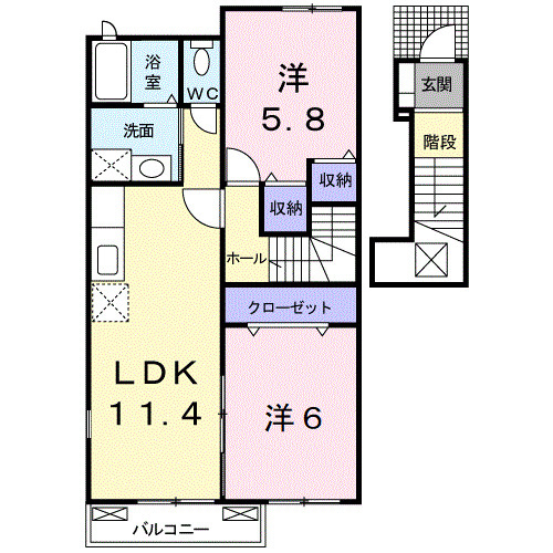 【間取り】 | フルッテート　Ｍ