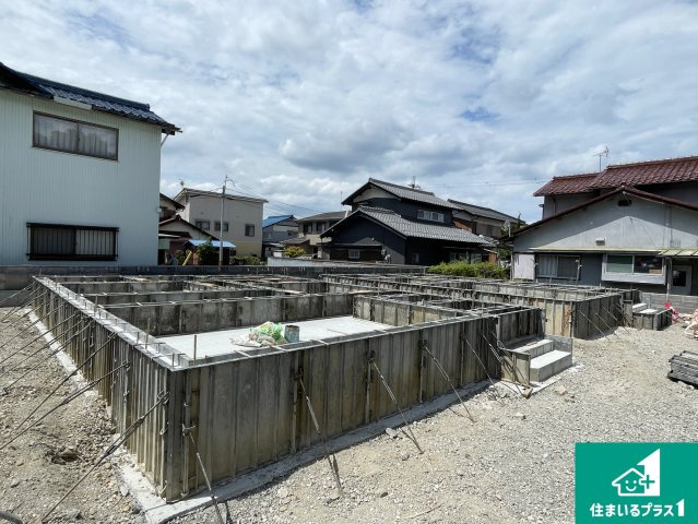 彦根市後三条町　第8期　新築一戸建ての外観|現在建築中！落ち着いた街並みで新生活を始めることが出来そう！周辺の物件も併せてご紹介させて頂きます！