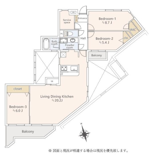 【間取り】 | ダイアパレス志津 | 間取り図