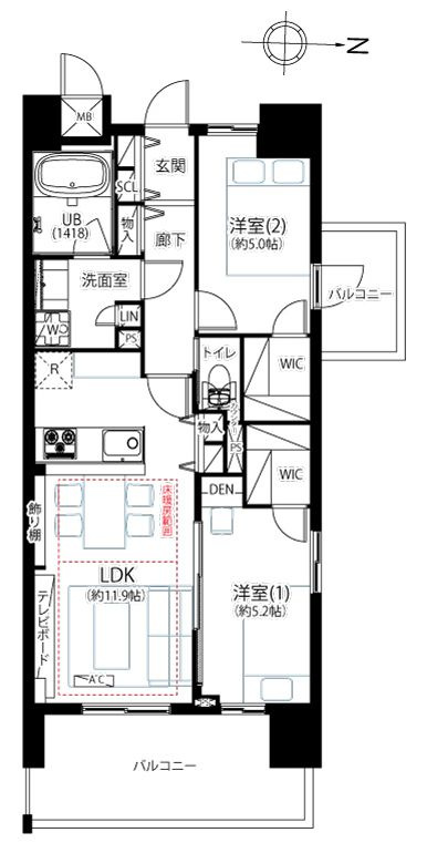 プレシス両国の間取り|6階部分・角部屋住戸につきまして日当たり・通風・眺望良好。新規リノベーション施工が完了いたしましたのでいつでも内覧が可能です。安心のアフターサービス保証付きですのでご購入後も安心して暮らせます。
