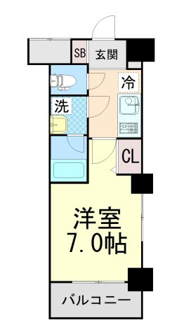 ファーストレジデンス三宮イーストの間取り