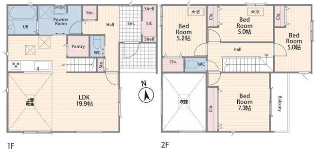 【間取り】 | 綾瀬市寺尾台2丁目2期 新築戸建 全1棟