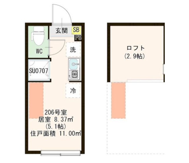 【間取り】 | ハーモニーテラス平井Ⅸ