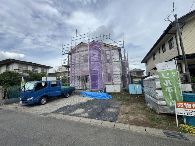 新築　前橋市上新田町2期　１号棟の駐車場|現地写真　駐車スペースは2台分可能です！
