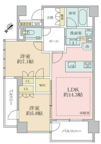 ユニーブル渋谷神南の間取り