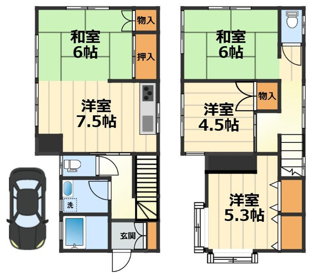 【間取り】 | 海老名戸建