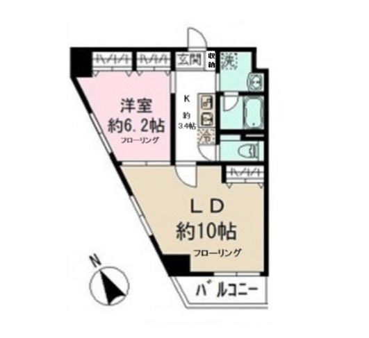 レオステーションフロント鬼越の間取り